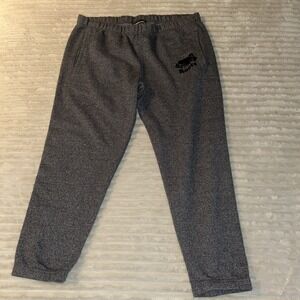 Mens XL Charcoal Heathered Fleece Joggers Casual Lounge Pants